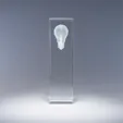 Luminosity Optical Crystal Award, 10" Column — view 2