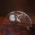 Frank Lloyd Wright Edge of Time Crystal Clock Award — view 2