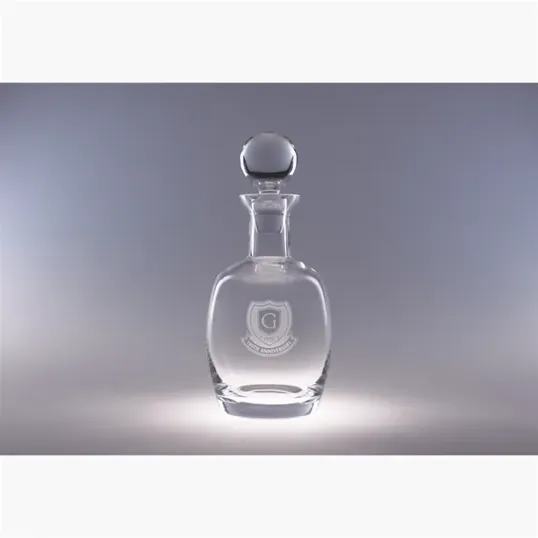 Derby Hand-Blown Crystal Decanter, 34 oz.