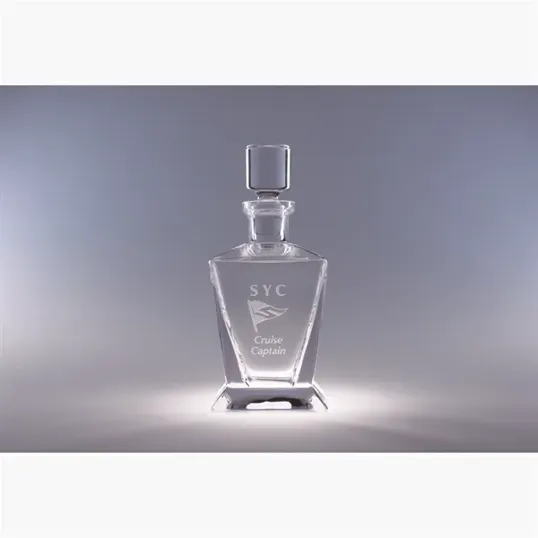 Duke Hand-Blown Crystal Decanter, 26 oz.