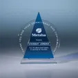Icon Optic Crystal Award, Triangle — view 7
