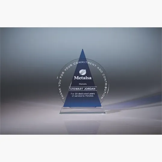 Icon Optic Crystal Award, Triangle — view 2