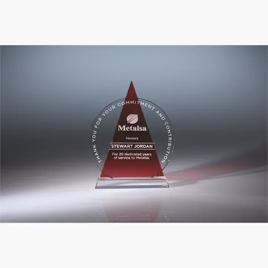 Icon Optic Crystal Award, Triangle — view 3