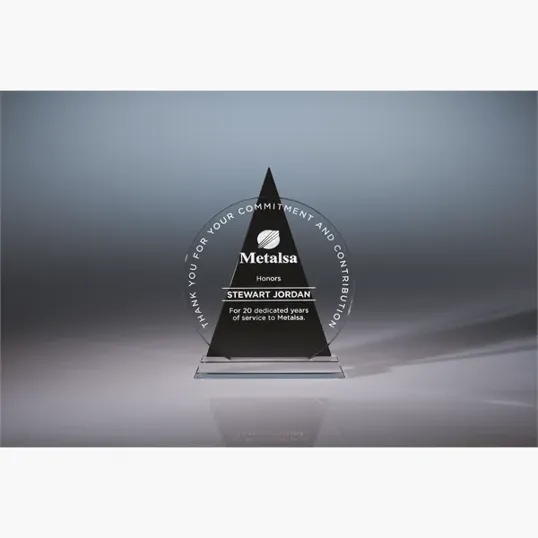 Icon Optic Crystal Award, Triangle — view 4