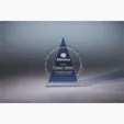 Icon Optic Crystal Award, Triangle — view 2
