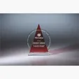 Icon Optic Crystal Award, Triangle — view 3