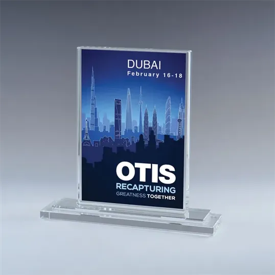 Optic Crystal Plaque Award