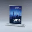 Optic Crystal Plaque Award