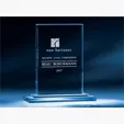 Optic Crystal Plaque Award — view 3