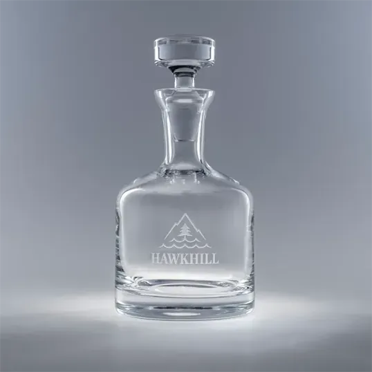 Jockey Whiskey Decanter, 34 oz, Hand-Blown Crystal