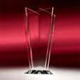 Trio Starphire Crystal Vase Award — view 2