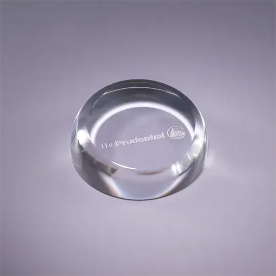 Insignia Optic Crystal Paperweight