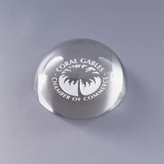 Magnifier Crystal Paperweight