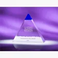 Blue Majestic Optic Crystal Award