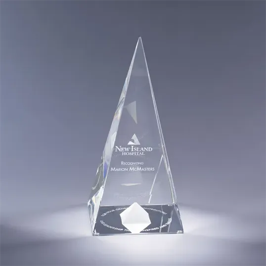 Dynasty Pyramid Optic Crystal Award