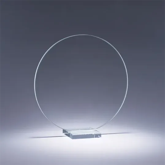 Serenity Crystal Award with Matching Base, Three Sizes — view 3