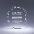 Serenity Crystal Award with Matching Base, Three Sizes