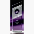 Fanfare Crystal Golf Award with Framed Crystal Golf Ball