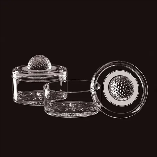 Player's Cache Glass Box with Crystal Golf Ball — view 2