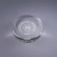Signature Crystal Paperweight, 3.5" Round — view 3