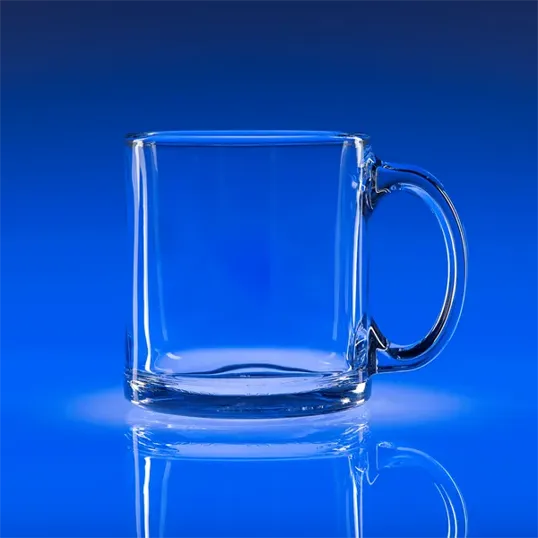 13 oz Tempered Glass Coffee Mug — view 2