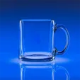 13 oz Tempered Glass Coffee Mug — view 2