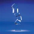 Arabesque Optic Crystal Award — view 3