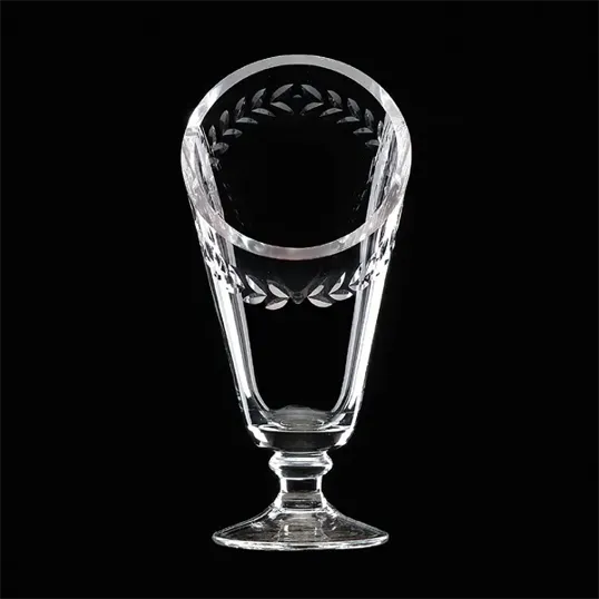 Laurel Cup Hand-Blown Crystal Award — view 3