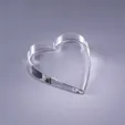 Heart Optic Crystal Paperweight — view 2