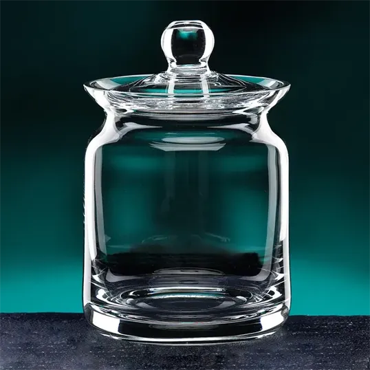 Biscuit Barrel Hand-Blown Crystal Jar, 28 oz — view 2