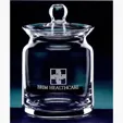 Biscuit Barrel Hand-Blown Crystal Jar, 28 oz