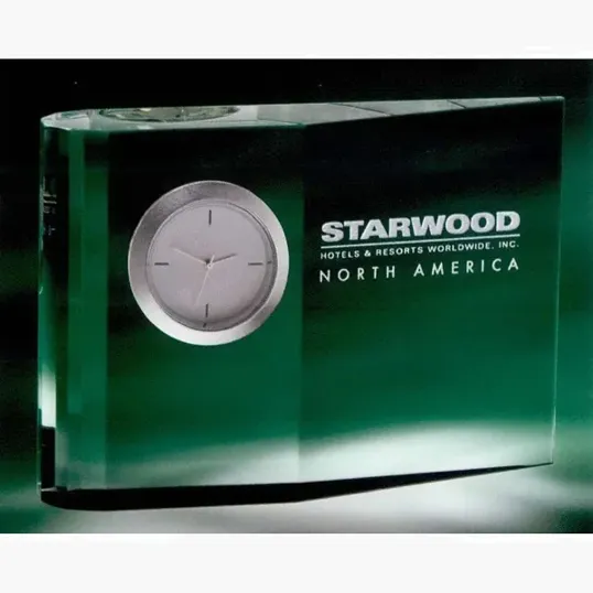 Zilo Crystal Desk Clock with Quartz Movement