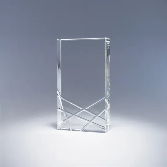 Kinetic Optic Crystal Award, 9" x 5" x 1.5" — view 2