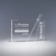 Promontory Rectangular Optic Crystal Award