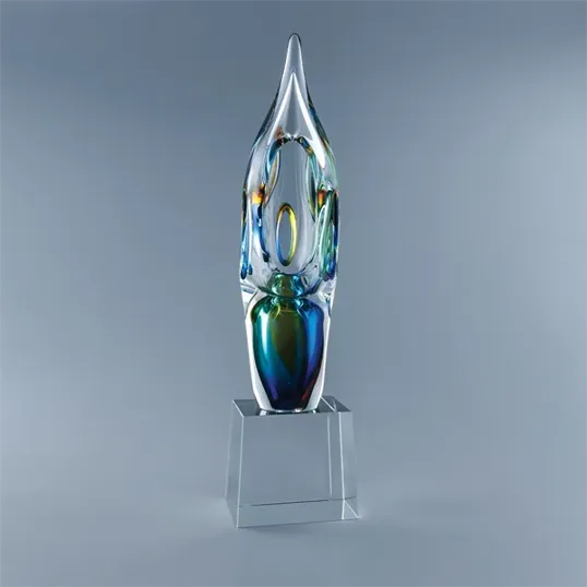 Illusion Art Glass Crystal Award — view 3