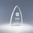 Foremost Optic Crystal Free Standing Award