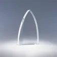 Foremost Optic Crystal Free Standing Award — view 2