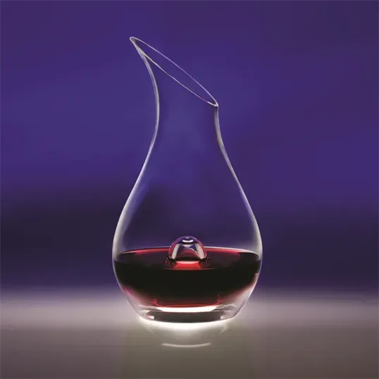 Essence Hand-Blown Crystal Wine Decanter, 46 oz — view 3