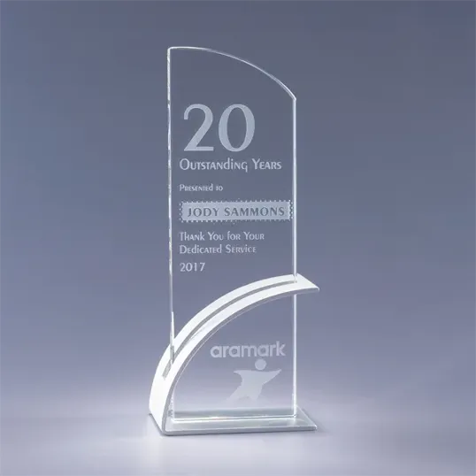 Optimist Optic Crystal & Aluminum Award — view 6