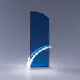 Optimist Optic Crystal & Aluminum Award — view 3