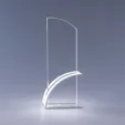 Optimist Optic Crystal & Aluminum Award — view 5