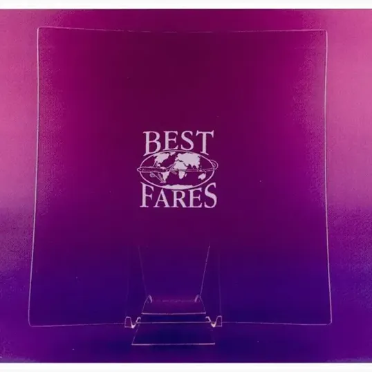 8" Square Hostess Glass Tray