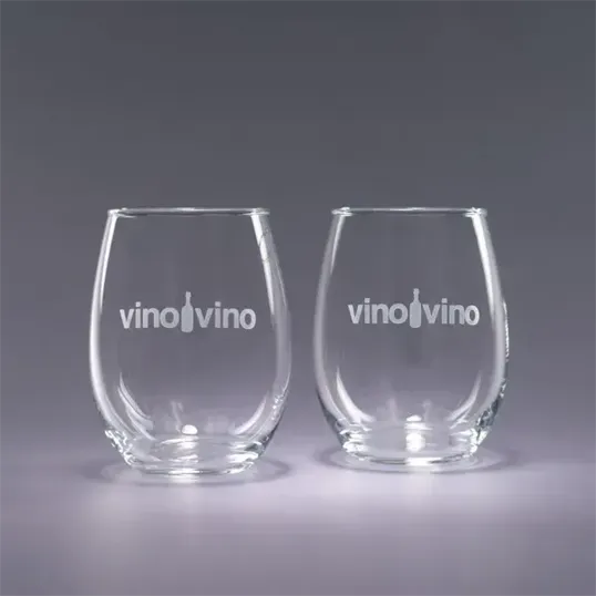 Traveler Series Stemless Wine Glasses, 17 oz. Set of Two
