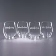 Trendsetter Stemless White Wine Glasses, 17 oz. Traveler Set