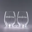 Trendsetter Stemless Red Wine Glass Traveler Set, 21 oz