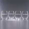 Trendsetter Stemless Wine Glass Traveler Set, 21 oz
