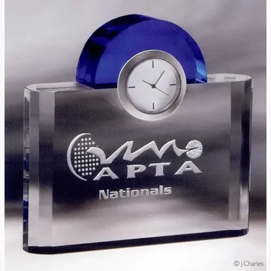 Night and Day Optic Crystal Clock