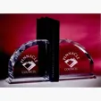 Radii Optic Crystal Bookends