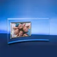 Horizontal Jade Crystal/Silver Photo Frame — view 2