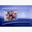 Horizontal Jade Crystal/Silver Photo Frame